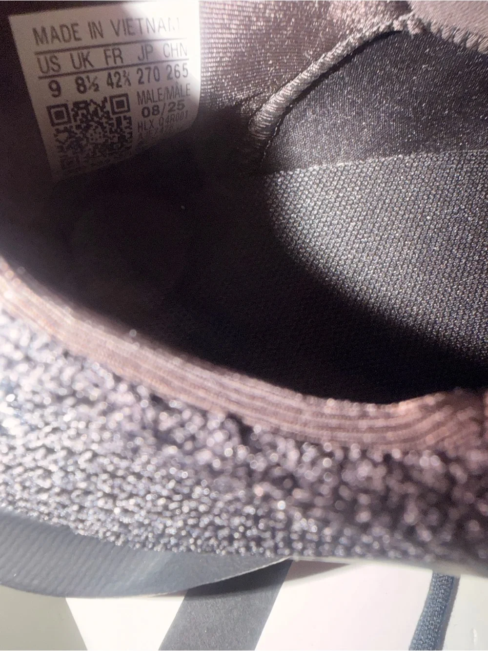 adidas Men’s Black Knit Sneakers with Gum Outsole